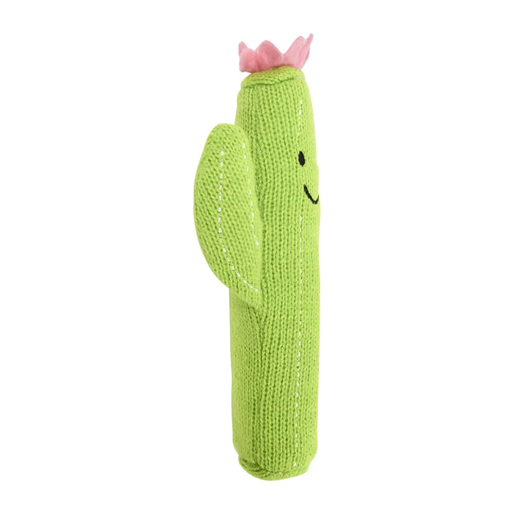 Hand Rattle - Knit - Cactus