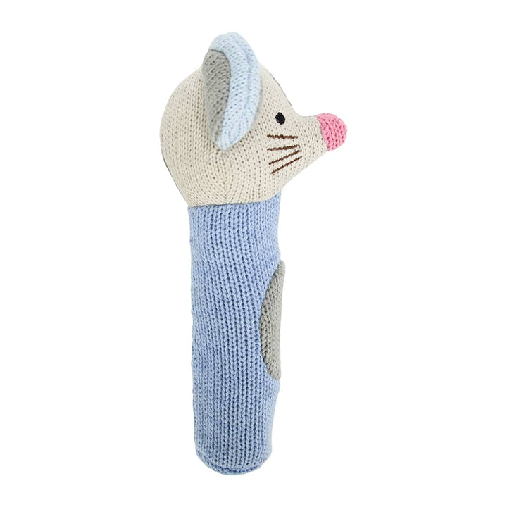 Hand Rattle - Knit - Mouse