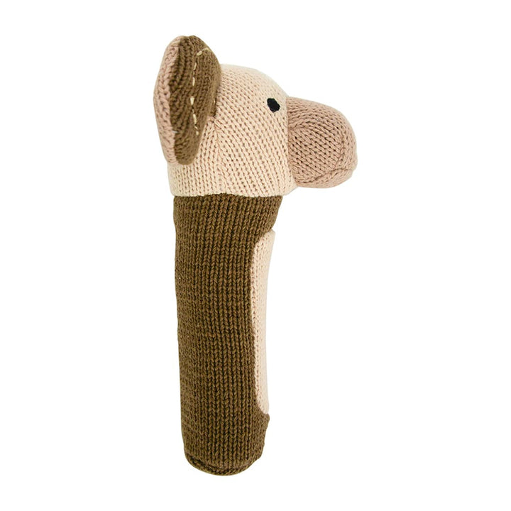 Hand Rattle - Knit - Puppy