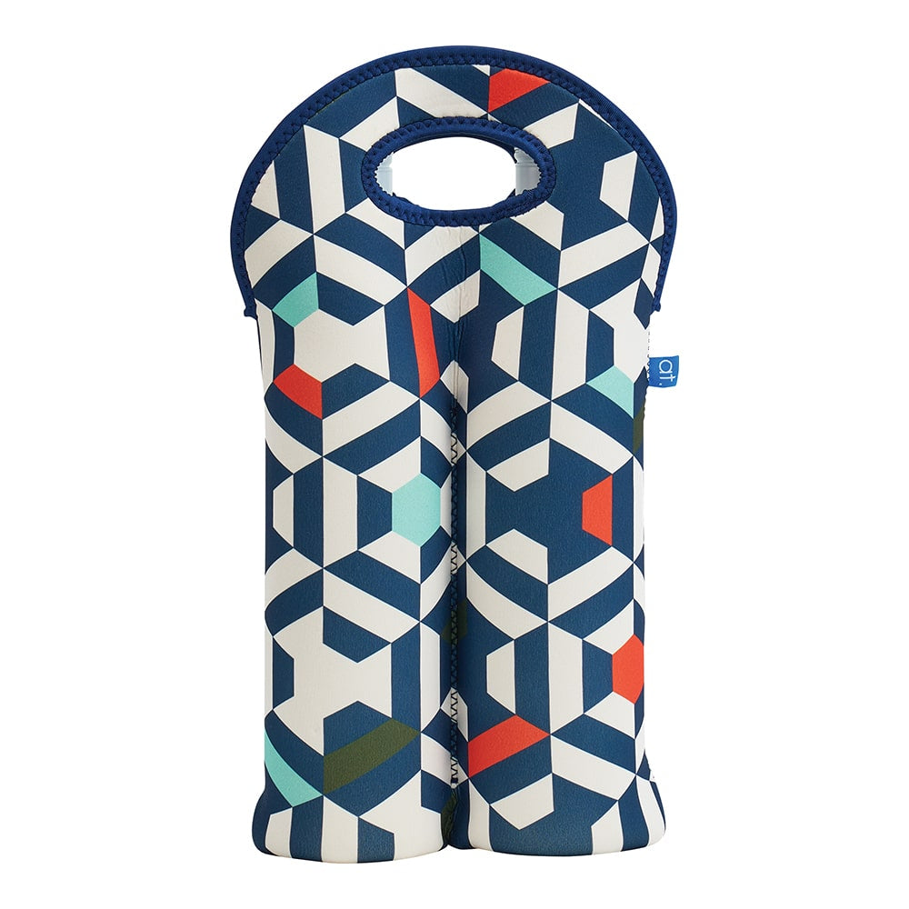 Double Bottle Bag Neoprene Geo Annabel Trends