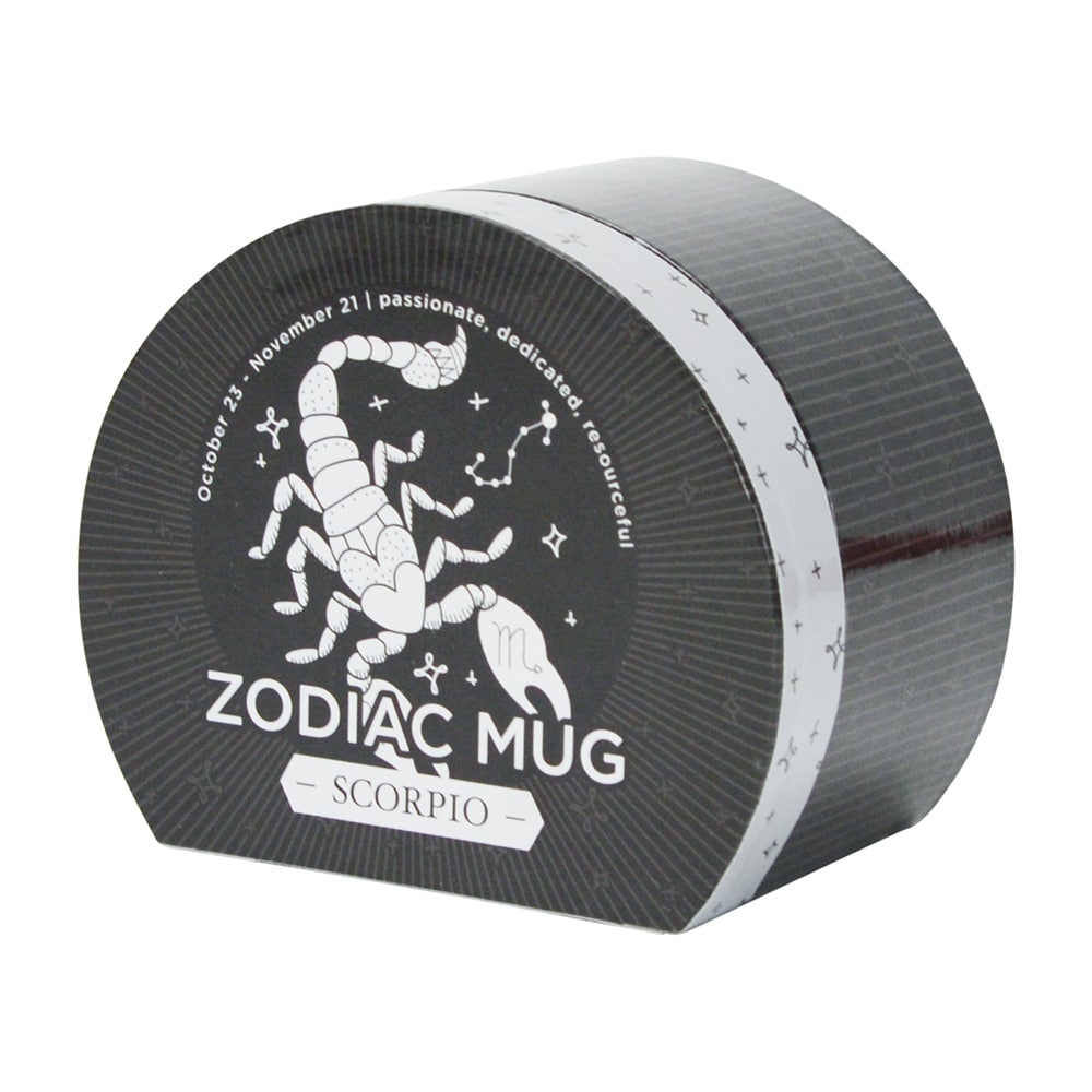 Zodiac Mug in packaging - scorpio