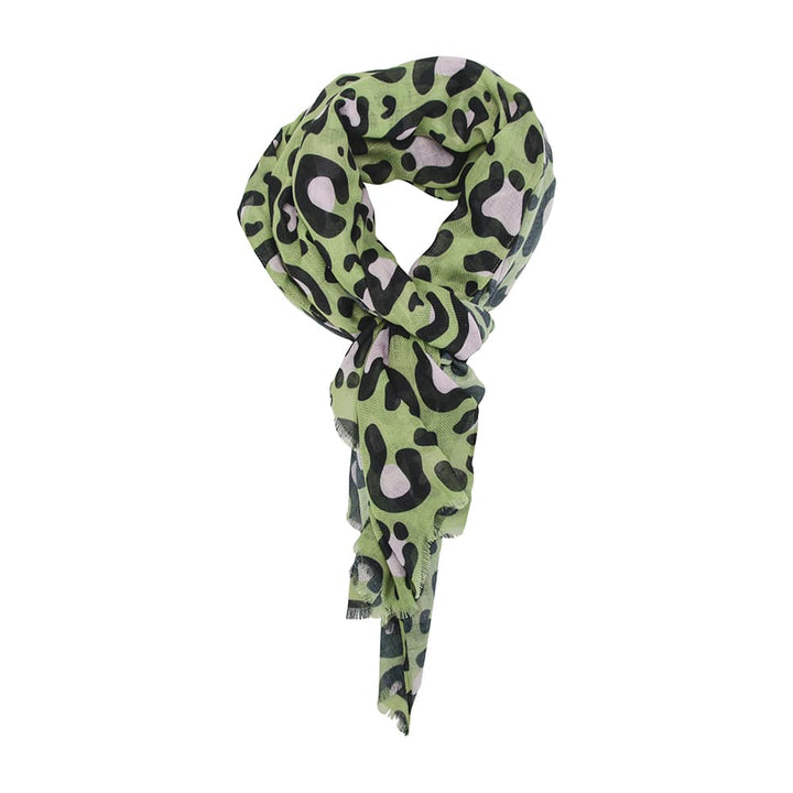 Scarf - Ocelot Pink Khaki