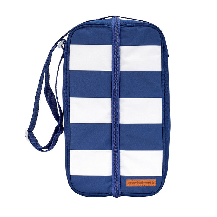 Picnic Bottle Bag - Navy Stripe