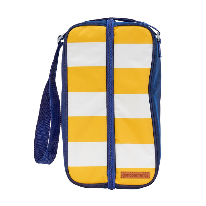 Picnic Bottle Bag - Yellow Stripe