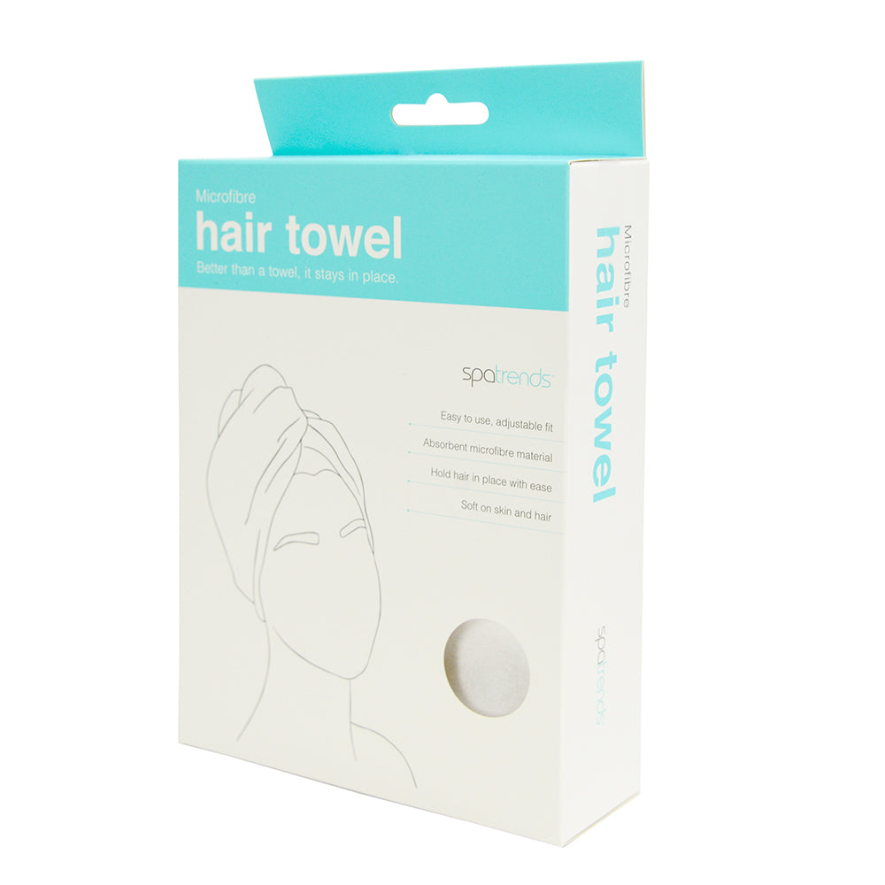 Spa Trends microfibre hair towel