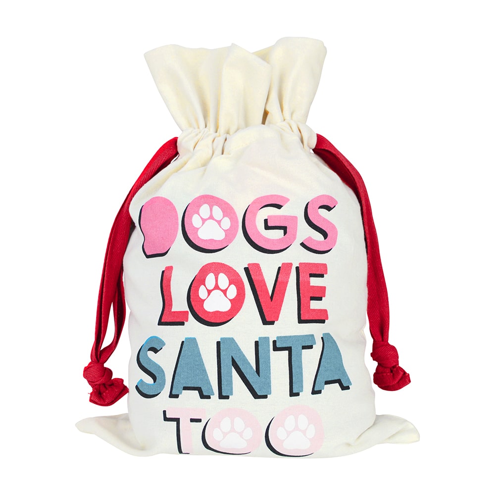 Pet Santa Sack - Dogs Love Santa Too