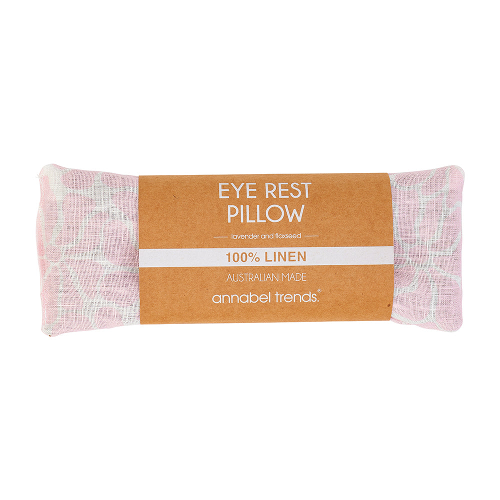 Eye Rest Pillow - Linen - Pink Petal Floral