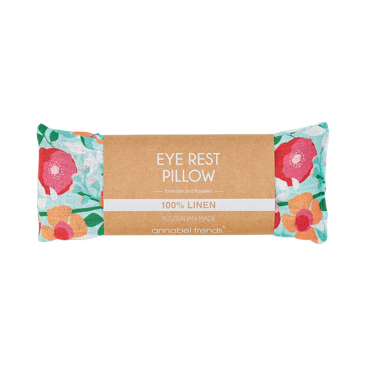Eye Rest Pillow - Linen - Sherbet Poppies