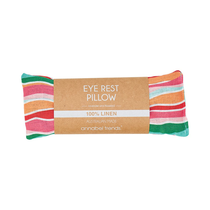 Eye Rest Pillow - Linen - Sherbet Ribbons