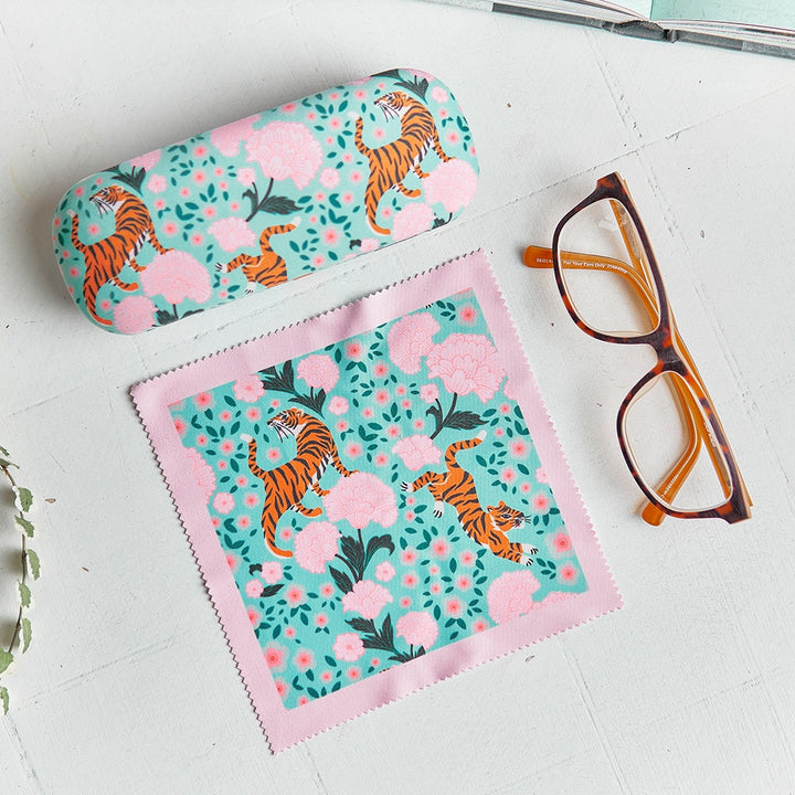 Glasses Combo - Tiger & Peonies