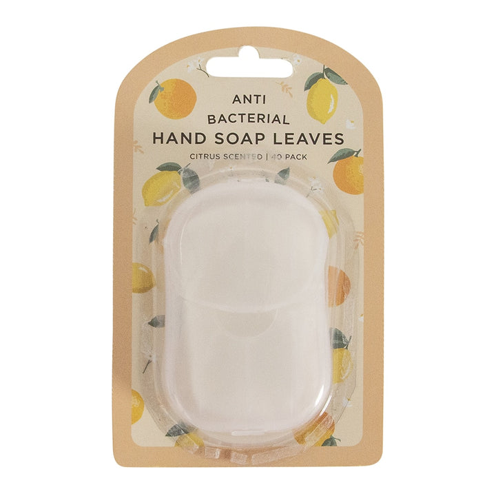 Hand soap leaves