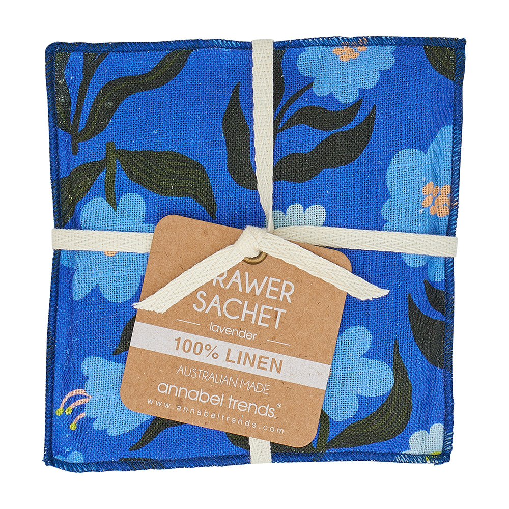 Drawer Sachet - Linen - Nocturnal Blooms