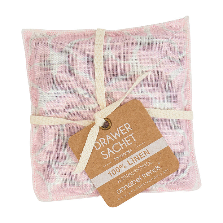 Drawer Sachet - Linen - Pink Petal Floral