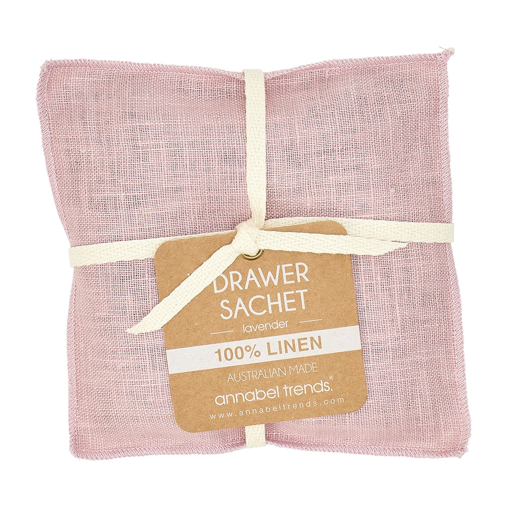 Drawer Sachet - Linen -  Rose Pink