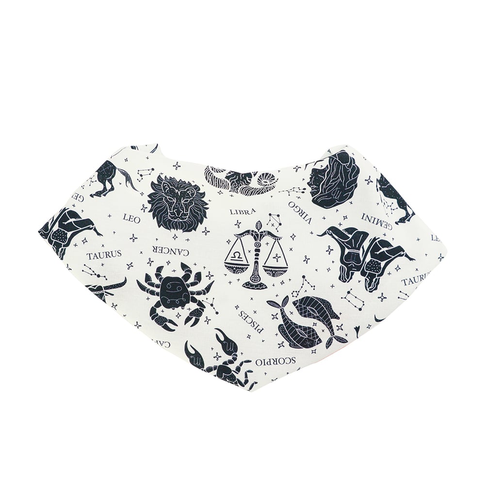 Bandana Bib - Zodiac White