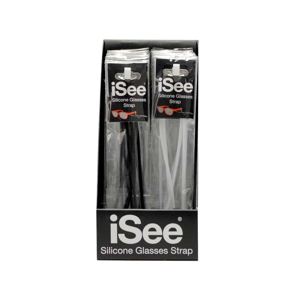 iSee Silicone Eyewear Strap - Counter Pack of 36