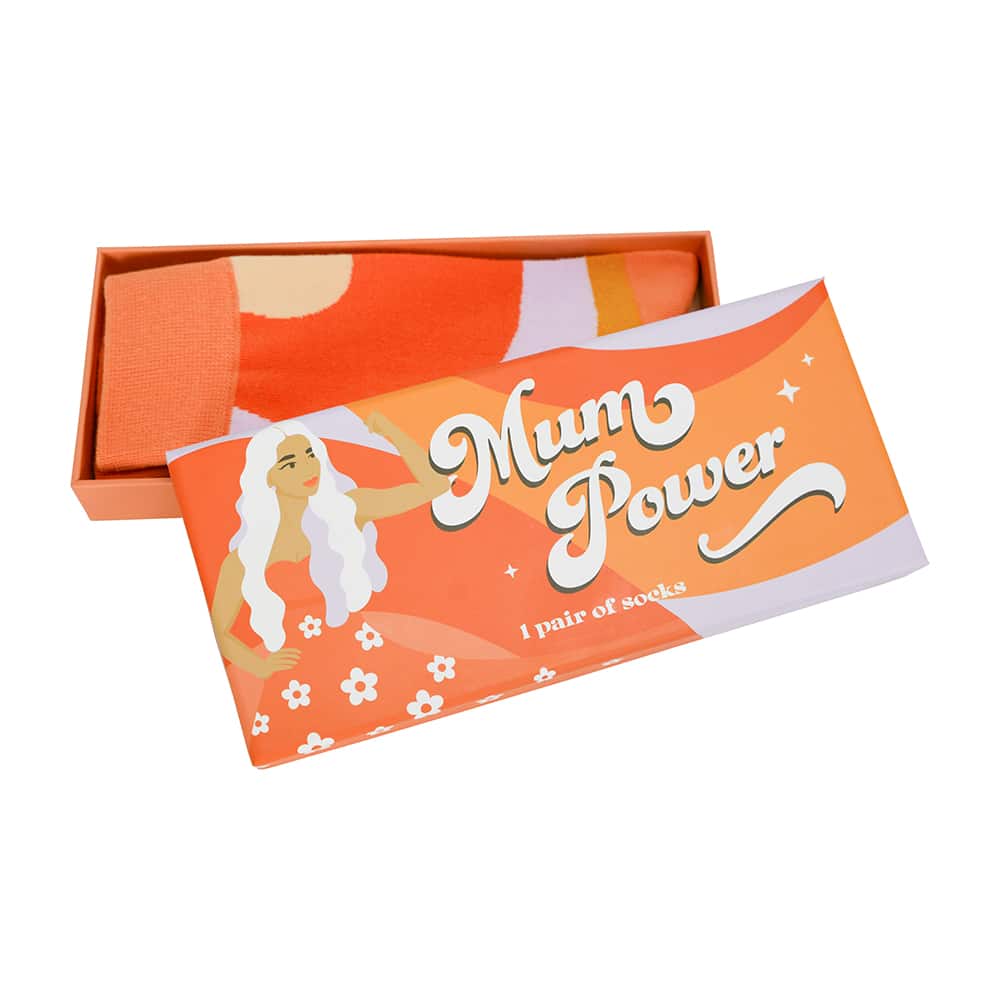 Mum Power, boxed socks