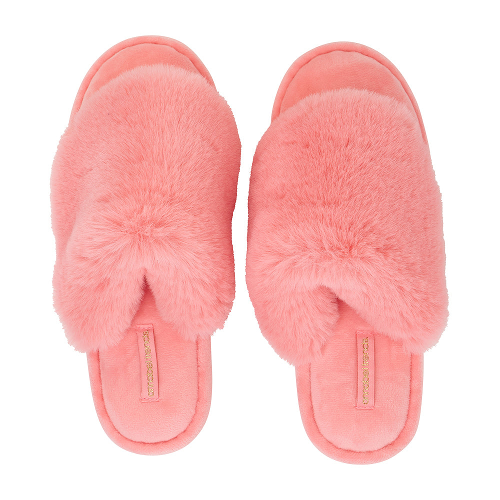 Slippers - Cosy Luxe - Coral Pink