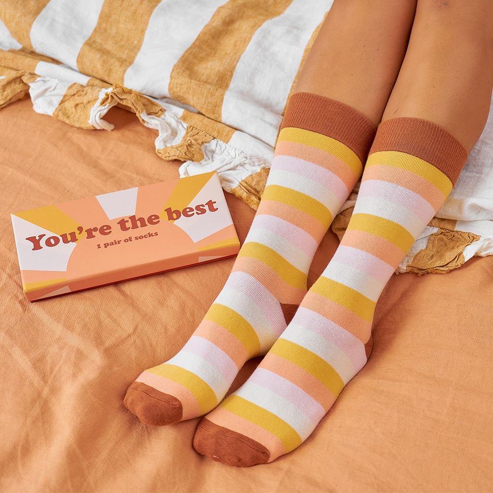 You're the best, boxed socks