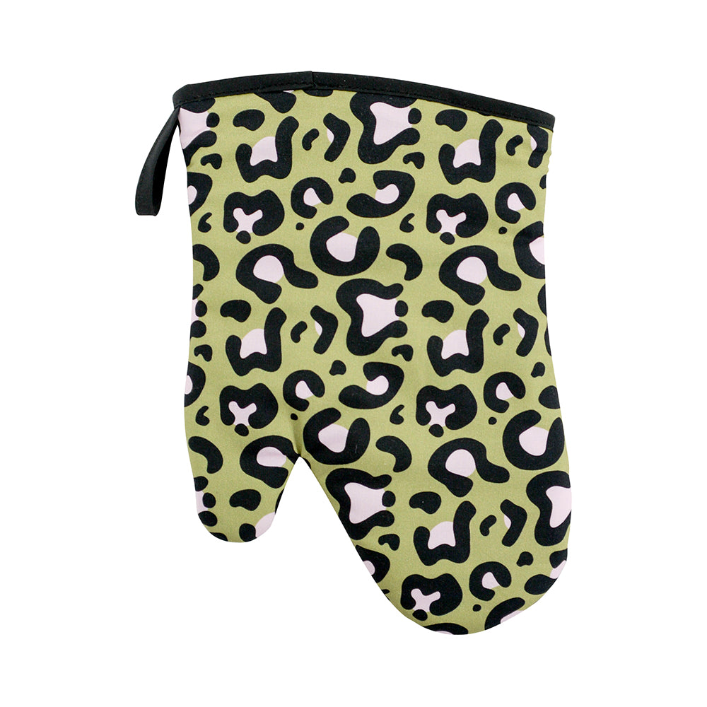 Oven Mitt - Single - Cotton - Ocelot Pink Khaki