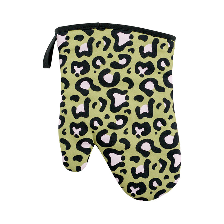 Oven Mitt - Single - Cotton - Ocelot Pink Khaki