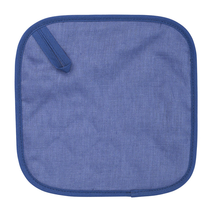 Pot Holder - Linen - Pacific Blue