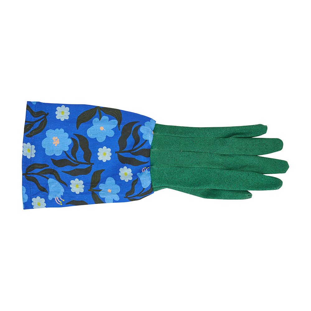 Long Sleeve Garden Gloves - Linen - Nocturnal Blooms