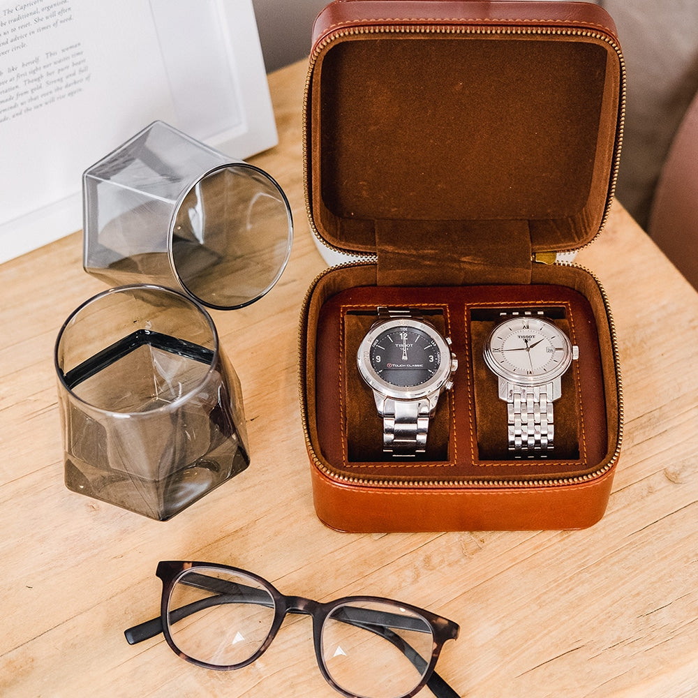 Gentlemans Watch Case Duo