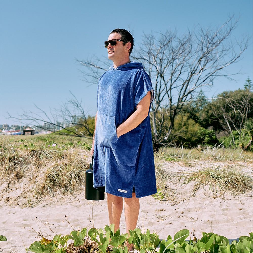 Beach Poncho - Navy