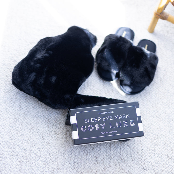 Cosy Luxe Hot water bottle cover & cosy luxe sleep mask