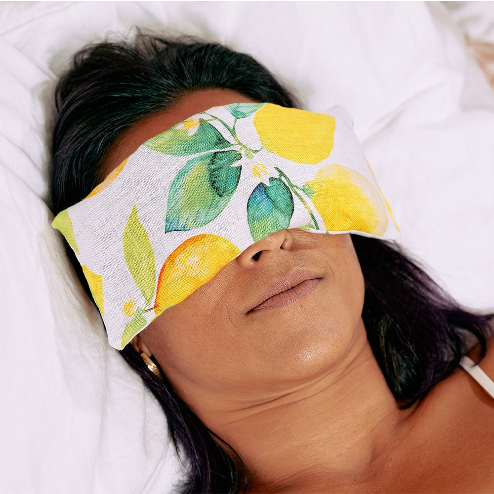 Eye Rest Pillow - Linen - Amalfi Citrus