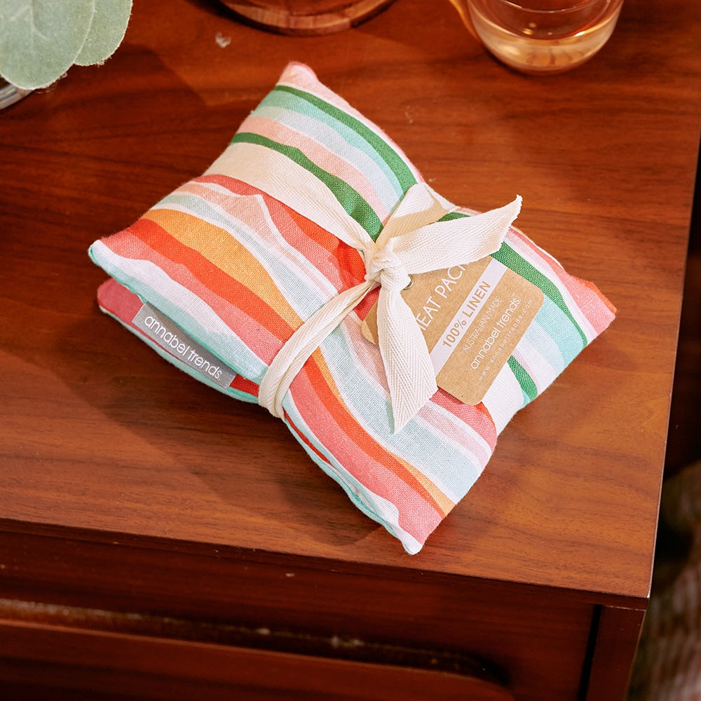 Heat Pillow - Linen - Sherbet Ribbons