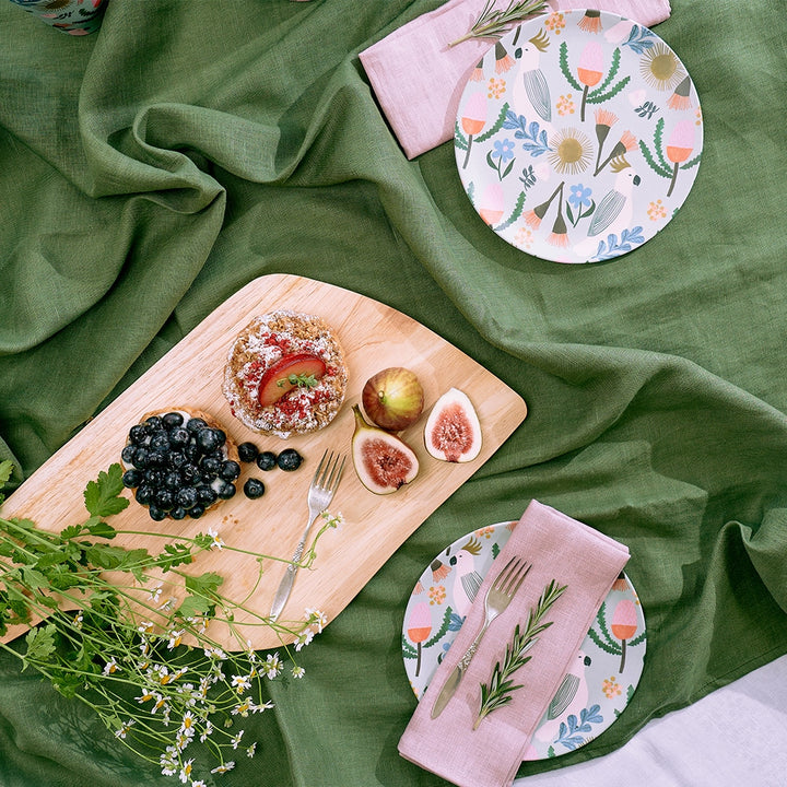 Napkin Set - Linen - Sherbet Poppies