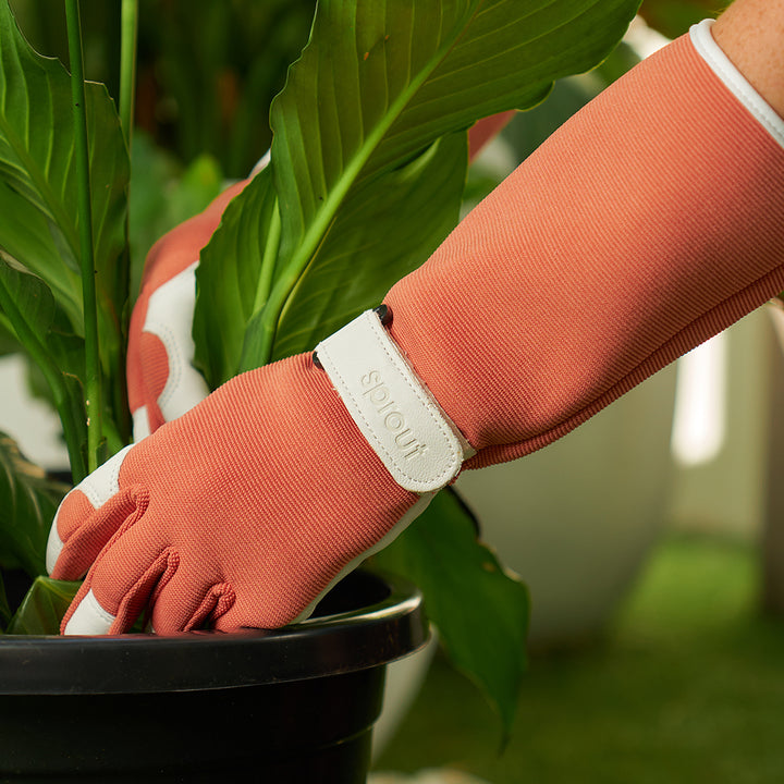 Sprout Long Sleeve Garden Gloves