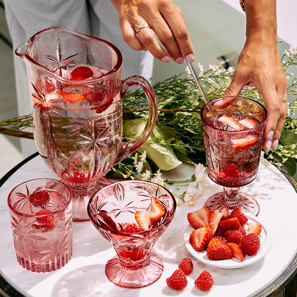 Cocktail Glass Set - Palm Tree