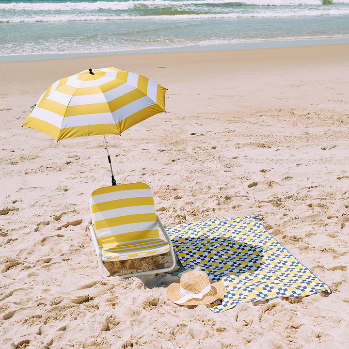 Sand Free Towel - Yellow Stripe
