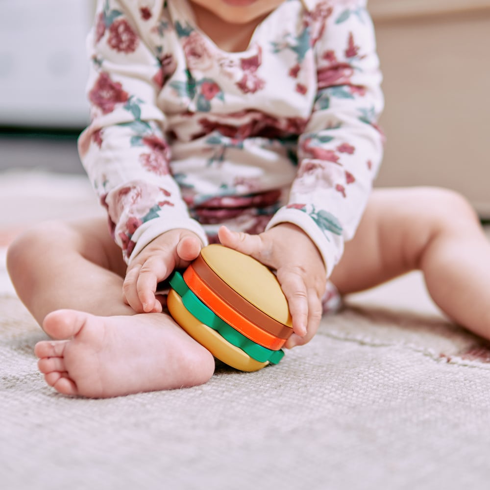 Silicone Stackable Toy Hamburger Annabel Trends