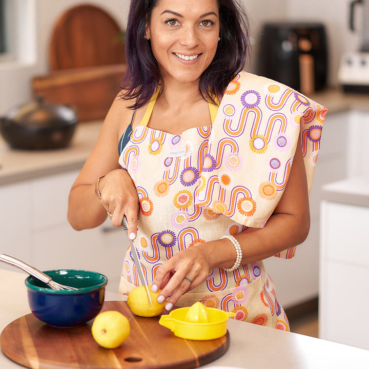 Tea Towel - Linen - Sherbet Ribbons