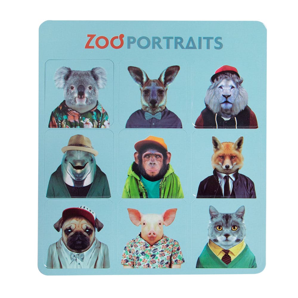 zoo portraits magnets