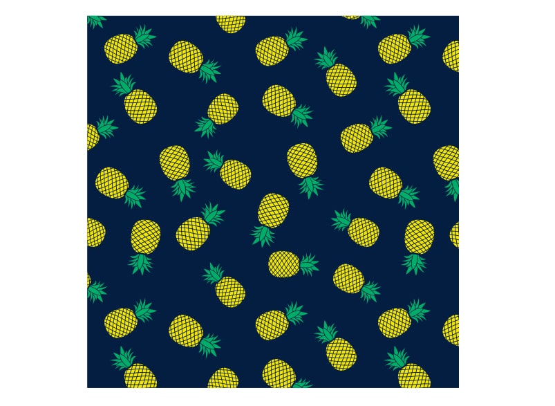 beach sheet pineapples