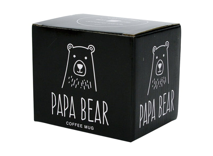 Papa bear mug packaging