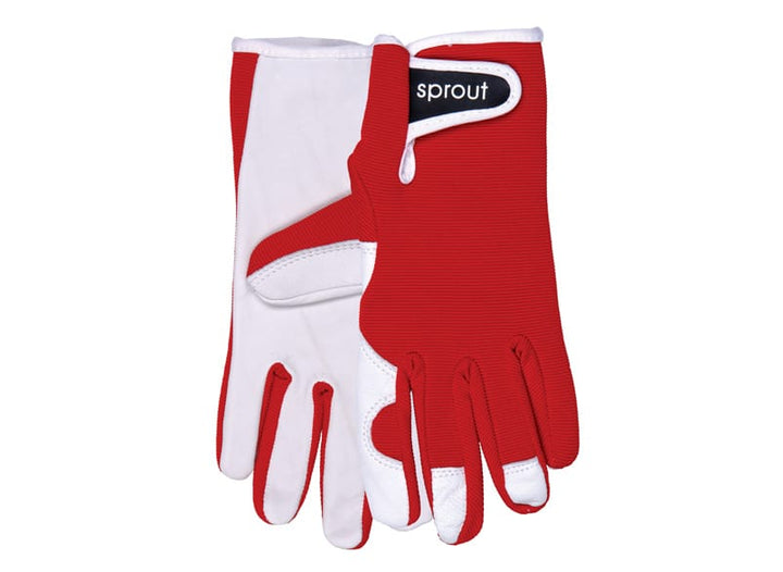 Sprout Goatskin Gloves - Red